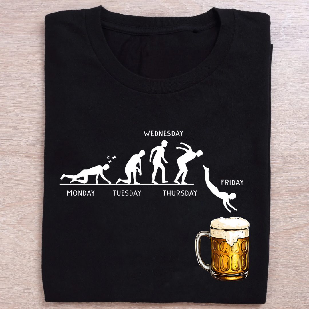 Beer Me, It's Friday Black T-Shirt