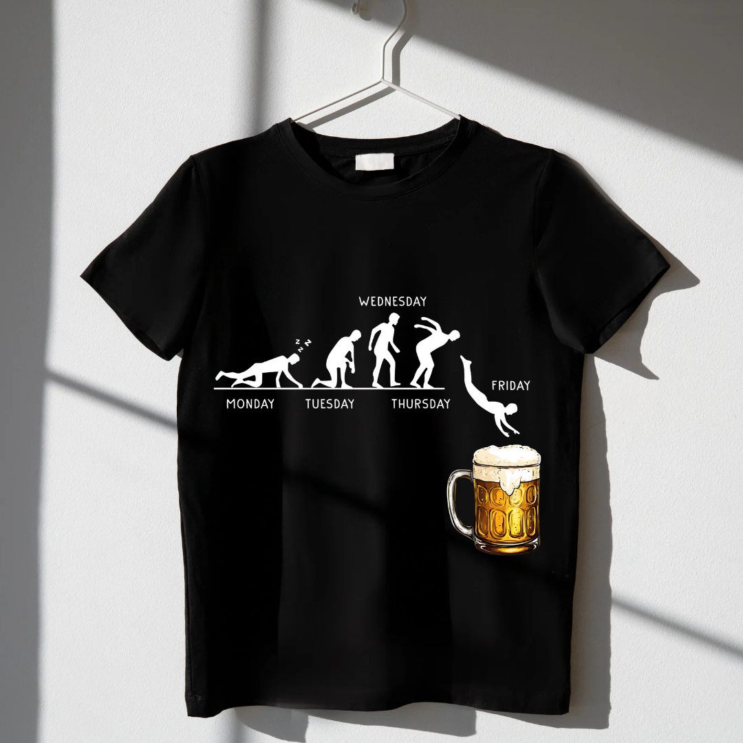 Beer Me, It's Friday Black T-Shirt