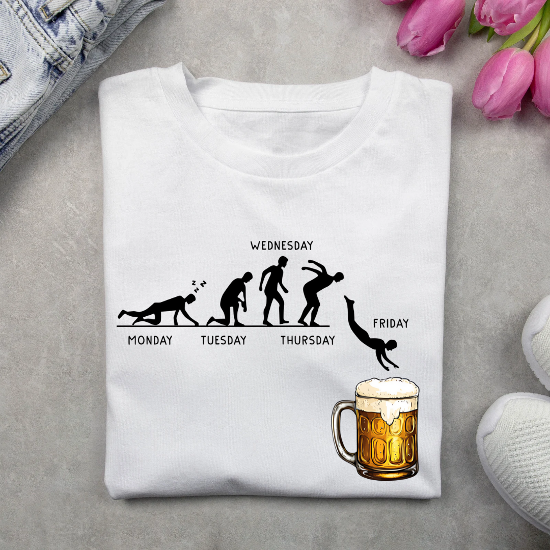 Beer Me, It's Friday White T-Shirt