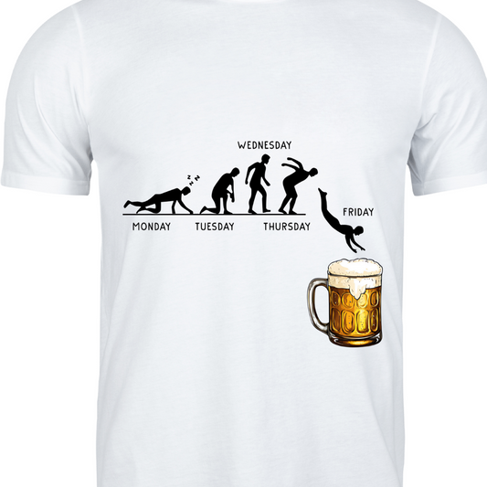 Beer Me, It's Friday White T-Shirt