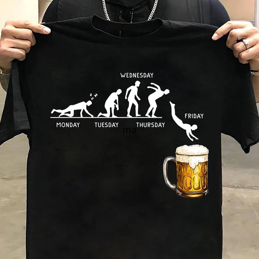 Beer Me, It's Friday Black T-Shirt